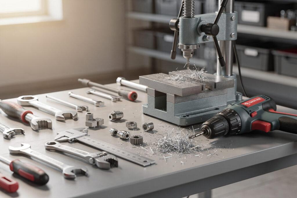 Detailaufnahme branchentypische arbeitsmittel